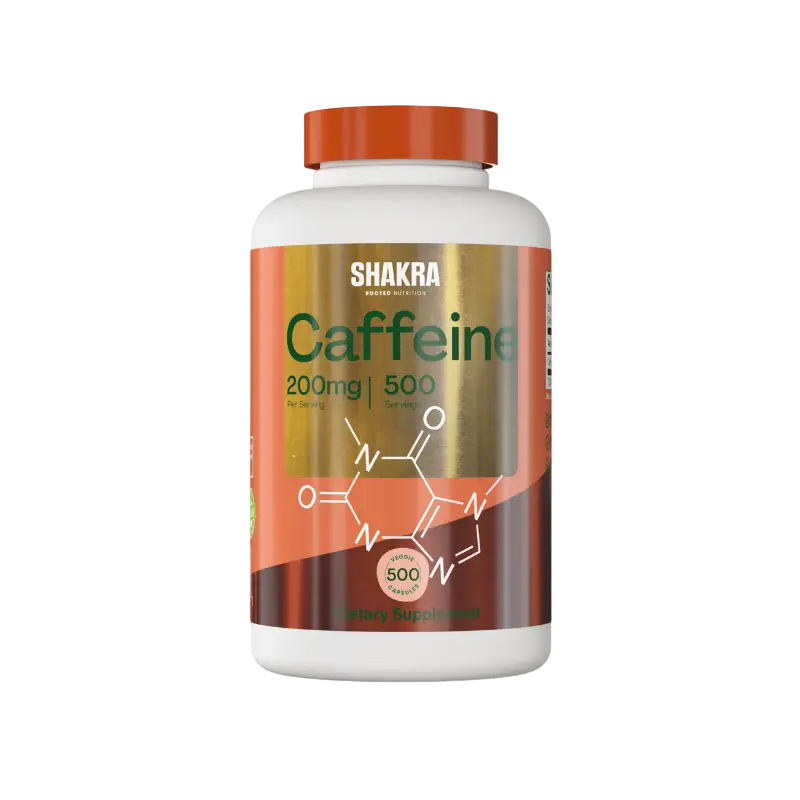 Cafeína 200mg 500 cápsulas