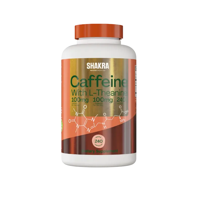 Cafeína con L-teanina 100mg – 240 Cápsulas