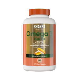 Omega 3 Fish Oil 2160 mg – 240 cápsulas blandas