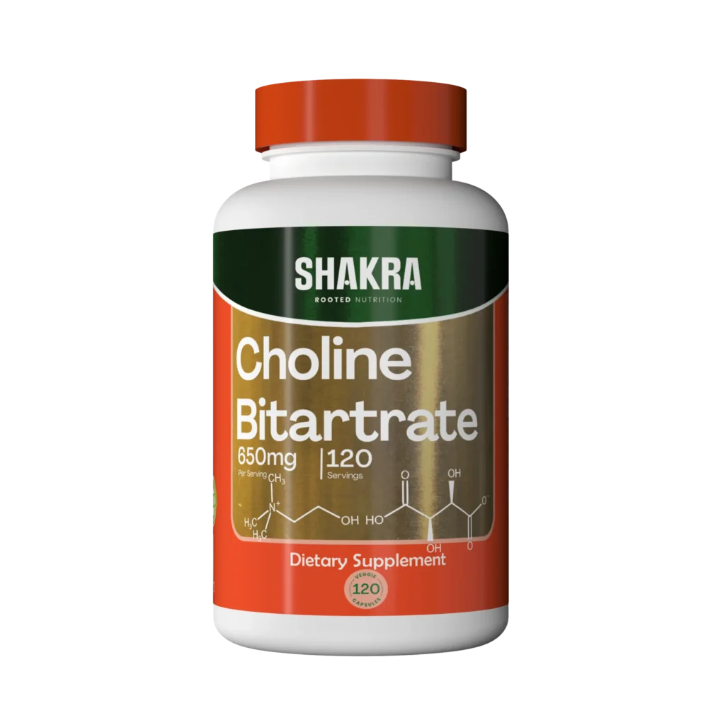 Bitartrato de Colina 650mg 120 cápsulas